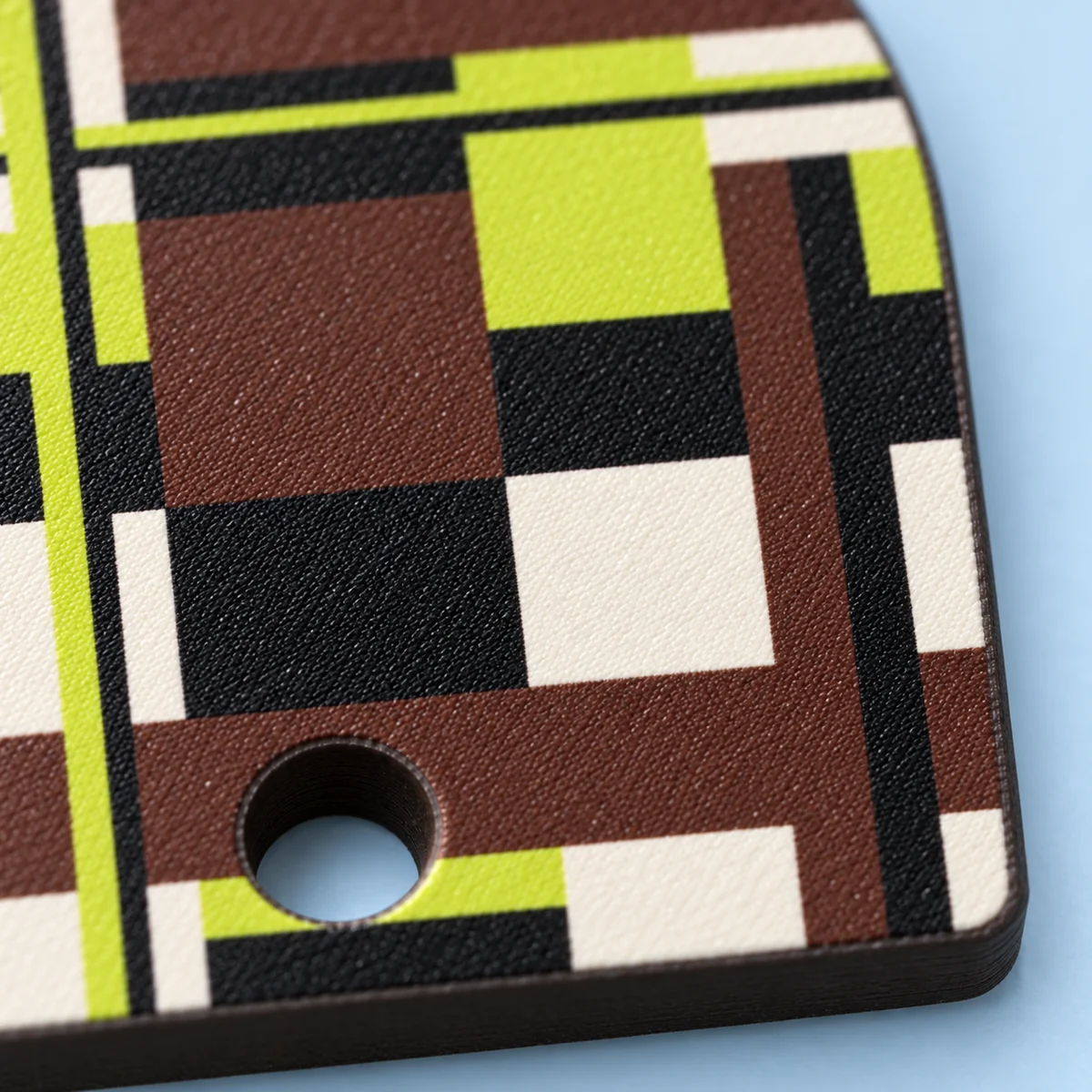 Orecchini Tartan · Dettaglio · finitura vellutata