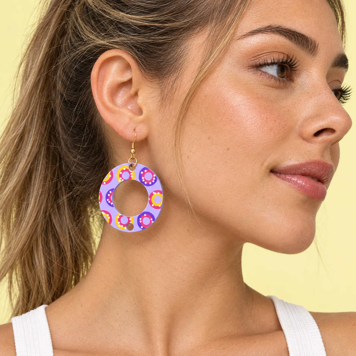 Orecchini Gummy anelli · Indossato