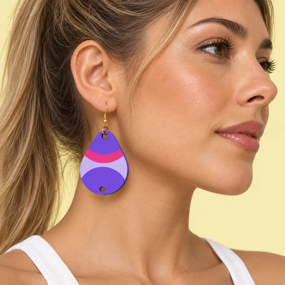 Orecchini Gummy mezzi · Indossato