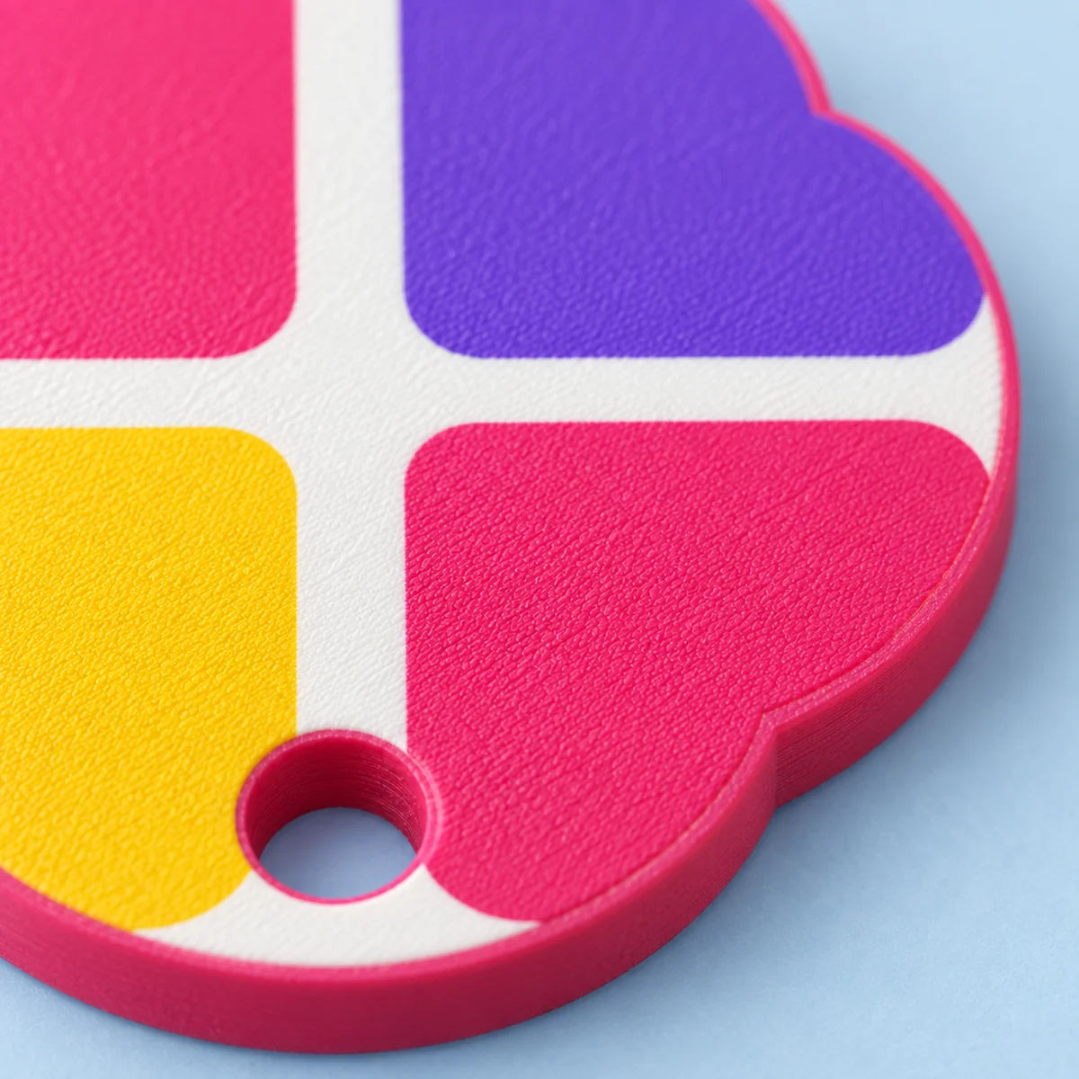 Orecchini Gummy mosaico · Dettaglio · finitura vellutata