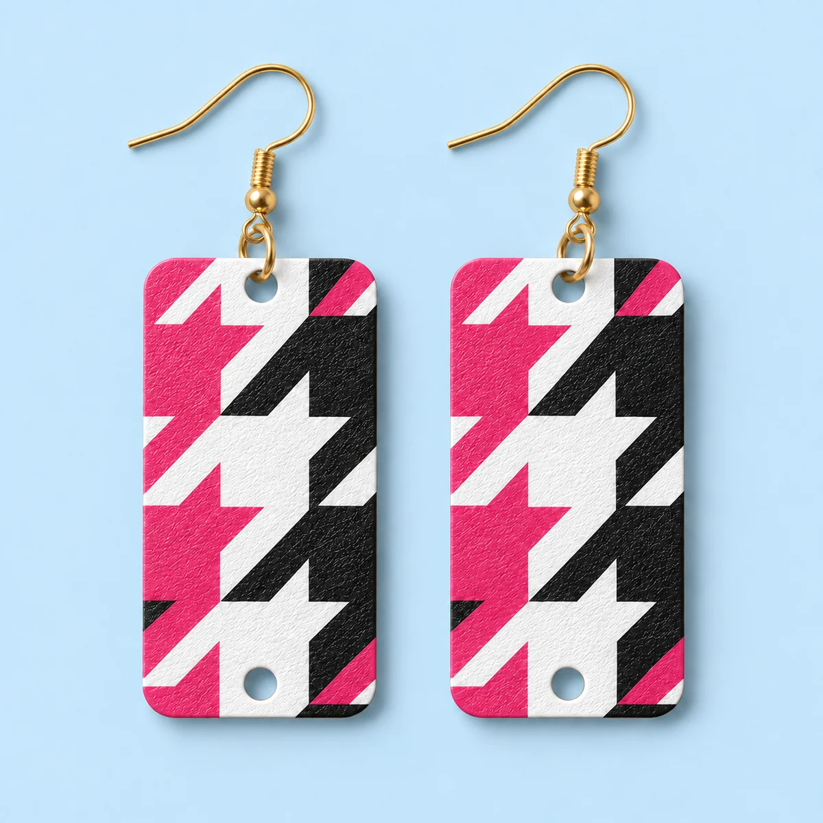 Orecchini Houndstooth mega