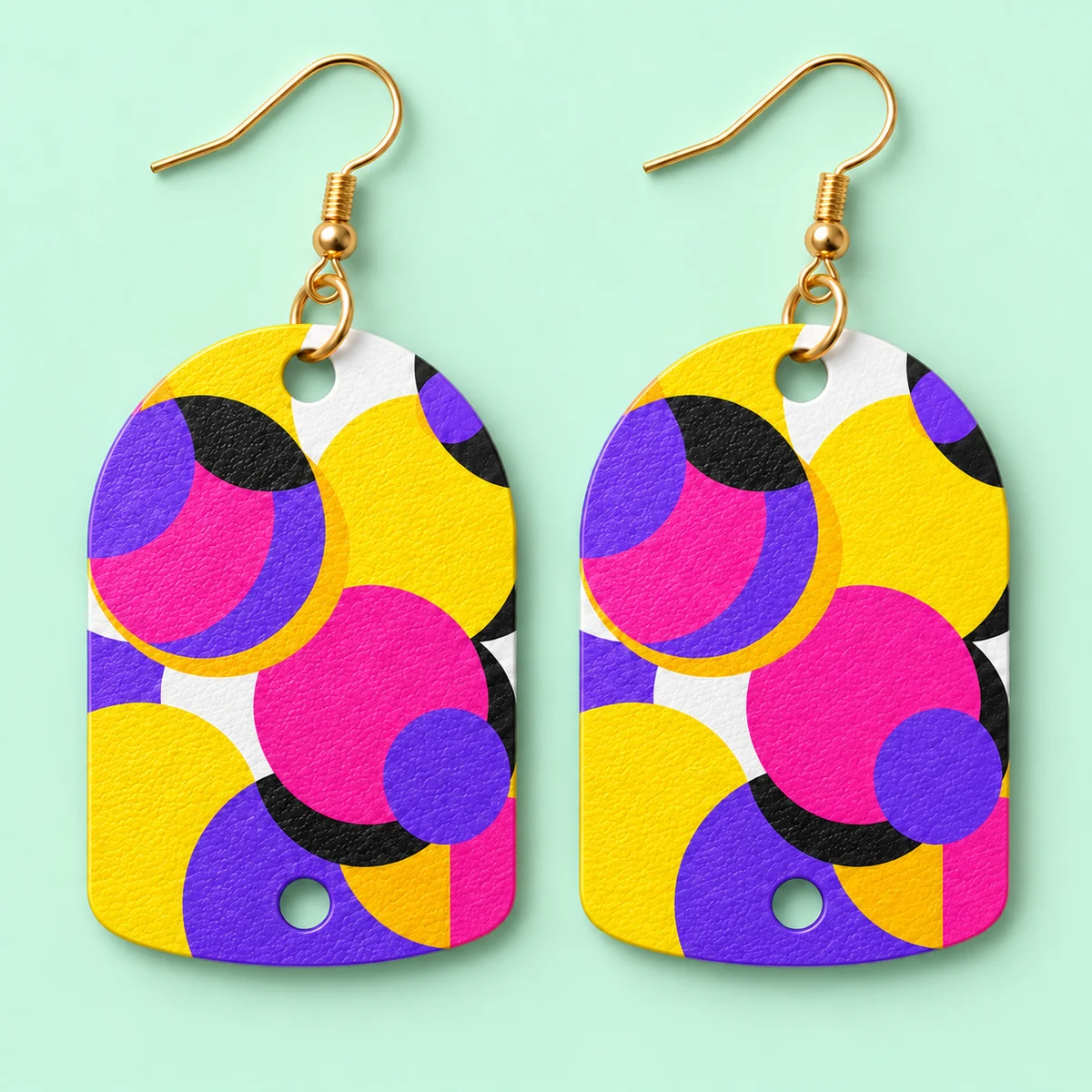 Orecchini Pois overprint