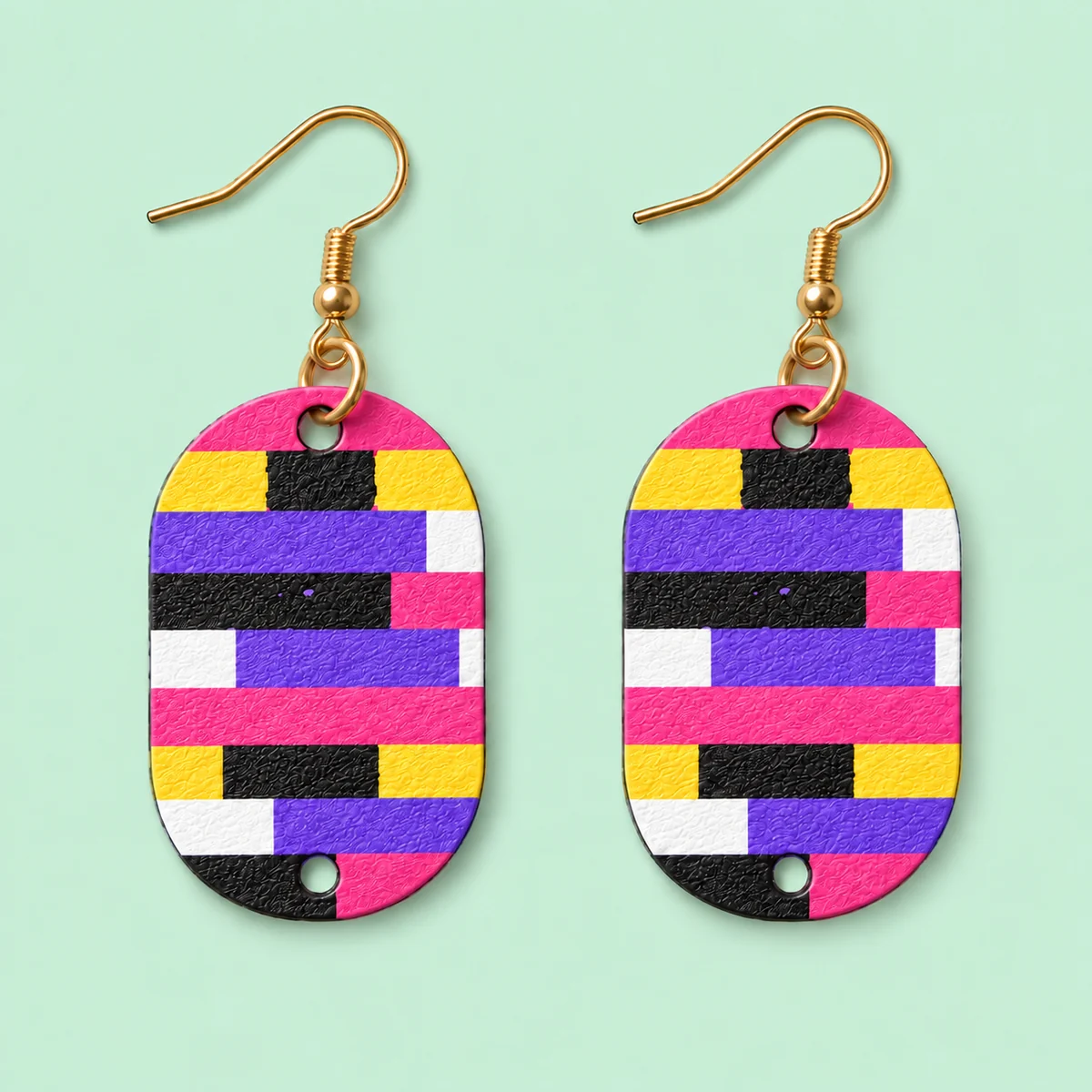 Orecchini Righe glitch