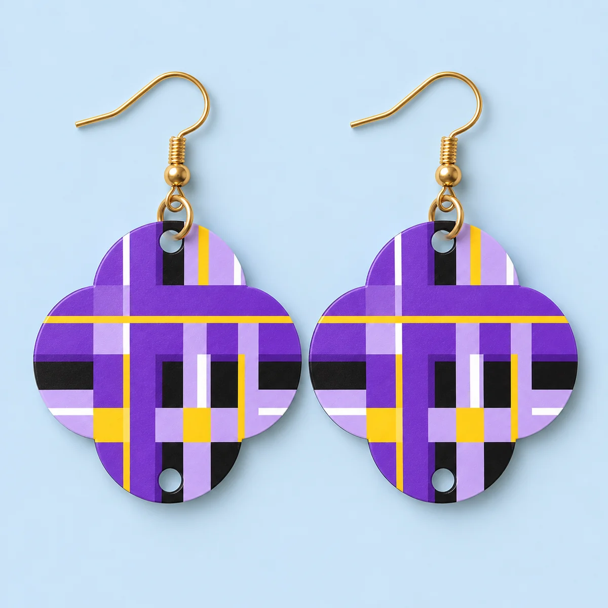 Orecchini Tartan notte